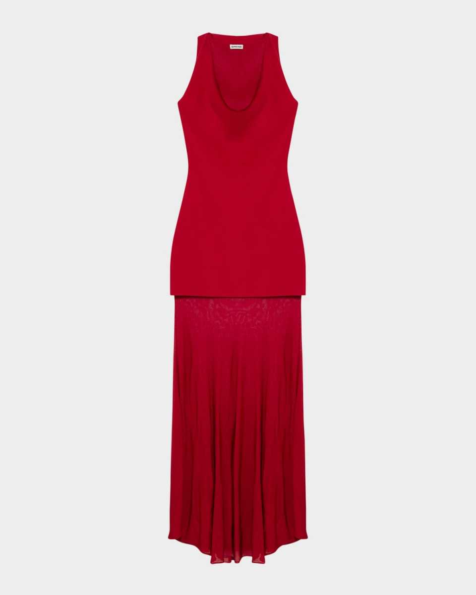 Xena Sleeveless Halter Maxi Dress